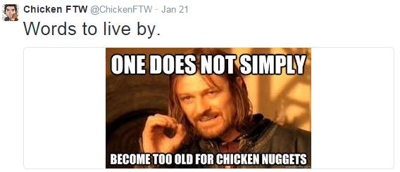 Chicken FTW Twitter
